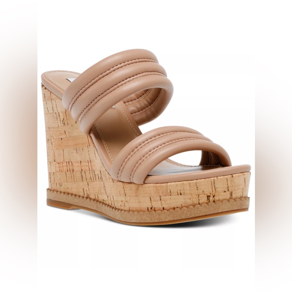 Steve Madden “Wipeout” Platform Wedge Sandals Size 9.5 NWT